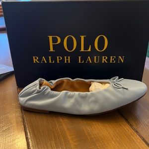 Ralph Lauren Polo Ballet Flat in Light Blue - New in Box Size 8B